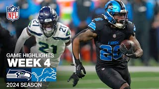 Seattle Seahawks vs Detroit Lions  2024 Week 4 Game Highlights [upl. by Asira]