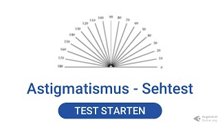 Astigmatismus  Sehtest [upl. by Nylanna]