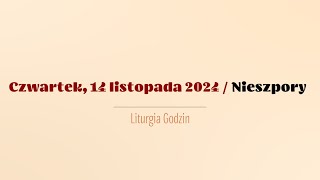 Nieszpory  14 listopada 2024 [upl. by Janette]