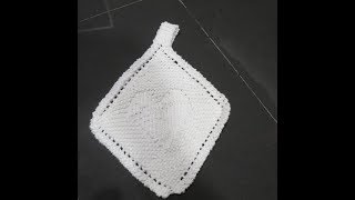 Comment faire une petite lavette avec un coeur au tricot [upl. by Akiem948]