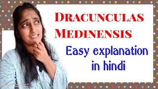 Dracunculas Medinensis morphology Life cycle in hindi Pathogenesis in hindi Lab diagnosis [upl. by Ahseikram603]