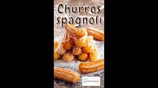 Churros spagnoli ricetta senza uova [upl. by Jacobba]