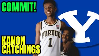 Kanon Catchings commits to BYU Purdues decommit becomes highest rated recruit in BYU history [upl. by Ileana436]