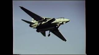 Last of the F14 Tomcats to visit Glenview NAS 1994 Highlights [upl. by Watt]