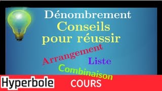 Dénombrement • Arrangement Permutation Combinaison • Conseils pour réussir les exercices • spé maths [upl. by Ripley910]