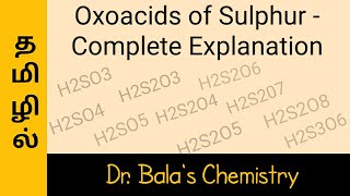 Oxoacids of Sulphur super tricks in Tamil group 16  class 12  NEET  JEE [upl. by Gwenette]