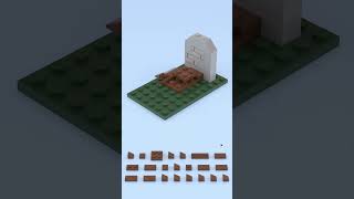 LEGO Cemetery Grave Tiny Brick Resting Place ✨🪦 [upl. by Eirod]