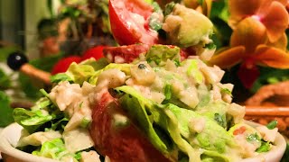 Parsley Tomato Cauliflower Rice Oak Leaf Salad with Garlic Cashew Dressing  Take 3 [upl. by Tabor29]