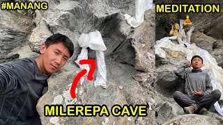 Exploring the Mystical Milarepa Cave in Manang  A Spiritual Journey  MANANG MUSTANG EPISODE [upl. by Alletniuq28]