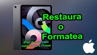 iPad desactivado conectarse a iTunes [upl. by Renae]