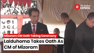 Mizoram CM Oath Taking Ceremony LIVE ZPM Leader Lalduhoma Takes Oath As Mizoram CM [upl. by Shulman60]