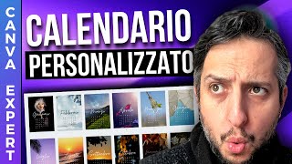 Creare Un Calendario Personlizzato con Canva  Tutorial Canva Italiano [upl. by Arahas]