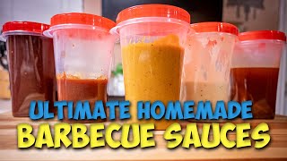 How to make Five ULTIMATE SAUCES for Barbecue  BBQ Sauce Recipe  Dad Bod Basics [upl. by Nnaeilsel93]