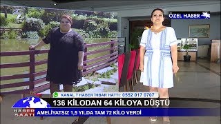 Ameliyatsız 136 Kilodan 64 Kiloya Düştü [upl. by Nelrac801]