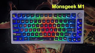 Monsgeek M1  Sound Test Castle Purple Keycaps [upl. by Colwen]