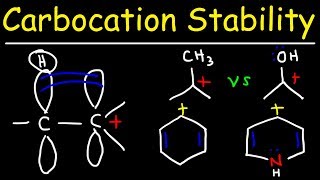 Carbocation Stability  Hyperconjugation Inductive Effect amp Resonance Structures [upl. by Drofhsa]