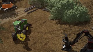 FS22 Shovel Logging and Processing trees [upl. by Suivatna]