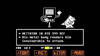 Undertale  Mettaton Quiz Show [upl. by Llewxam]