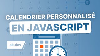 Créer un calendrier personnalisé en JavaScript [upl. by Alon]