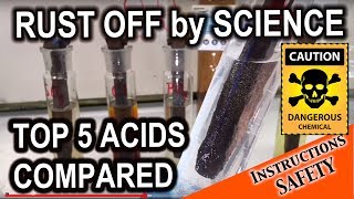 True rust removal by a chemist  acids compared [upl. by Bixler90]