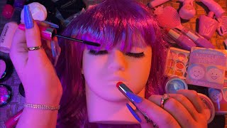 ASMR fake makeup on mannequin [upl. by Marcelline]