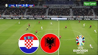 CROATIA vs ALBANIA  UEFA EURO 2024  PES [upl. by Airel634]