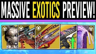 Destiny 2 MASSIVE NEW EXOTICS PREVIEW Final Shape WEAPONS Armor Drops Class Items amp Catalysts [upl. by Romano]