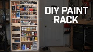 How To  DIY Paint Organizer Rack [upl. by Avraham]