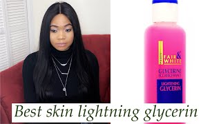 skin lightning best glycerin fair and white review [upl. by Haet123]