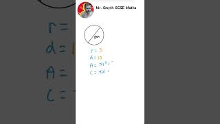 GCSE Matha  Area and Circumference of Circles areaofcircle circumference circles circlearea [upl. by Aerdnaid]