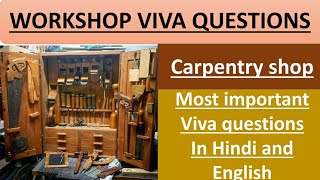 Workshop Viva Questions  Practical Questions Workshop  Carpentry Shop  Workshop Instructor [upl. by Anaeel10]