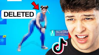 Reacting to CANCELLED Fortnite TikToks [upl. by Anyah]