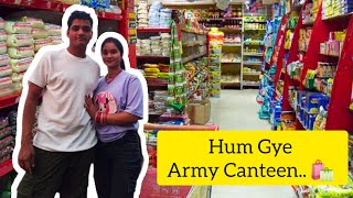 हम गए Army Canteen और की बहुत सारी Shopping🛍 yt armycanteen armylife [upl. by Scot847]