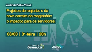 ATENÇÃO Projetos de reajuste e da nova carreira do magistério o impacto para os servidores [upl. by Etteniuqna429]