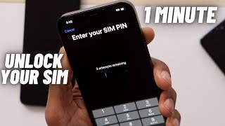 How to Unlock Sim Card  Sim locked by Pin Code or PUK Code [upl. by Ezri]