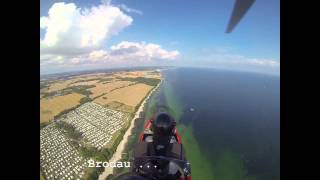 Gyrocopter Flug Ostsee Sierksdorf  Neustadt  Pelzerhaken  Rettin  Grömitz  Fehmarn [upl. by Anaoj]