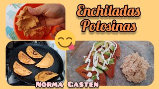 ✅ENCHILADAS POTOSINAS 😋 [upl. by Nalaf]