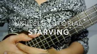 Starving Hailee Steinfeld  Ukulele Tutorial [upl. by Inaffets676]