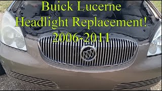 Buick Lucerne Headlight Replacement 20062011 [upl. by Liggitt]