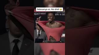 Adesanya vs shirts 😂 UFC305 [upl. by Zsolway19]