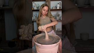 Every day💕🏺 pottery potterygirl ceramic relaxing clay asmr shorts [upl. by Eycal]