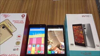 itel WISH A41PLus Vs Intex CLOUD String V20 Unboxing reviews in Hindi [upl. by Rotciv]