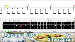 フジヤマディスコ  Silent Siren  ベース TAB Fujiyama Disco  Bass [upl. by Burnight]