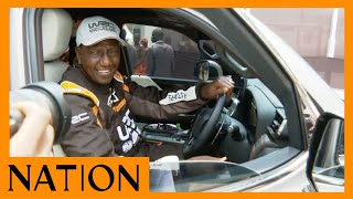 President Ruto drives to KICC to flag off WRC Safari Rally [upl. by Crisey463]