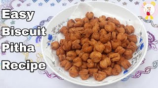 Egg cookies  Biscuit pitha recipe  Easy snacks  Dimer pitha  Egg snacks [upl. by Nynnahs]