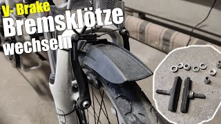 VBrake Shimano Bremse am Fahrrad wechseln einstellen amp justieren  So gehts  EBike Unikat [upl. by Stromberg]