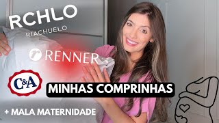 COMPRINHAS RENNER CampA RIACHUELO  Minha Mala Maternidade Gucci [upl. by Frodin]