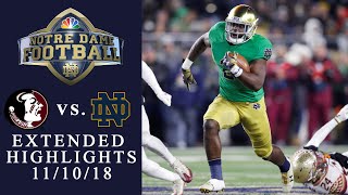 FSU vs Notre Dame I EXTENDED HIGHLIGHTS I 111018 I NBC Sports [upl. by Atikehs]