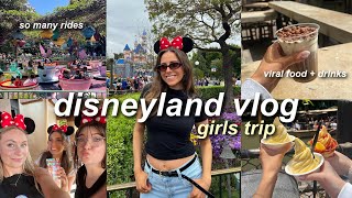 DISNEYLAND VLOG 2024 🏰✨ tiktok viral food riding rides pixar fest girls trip  more [upl. by Nnylrats131]