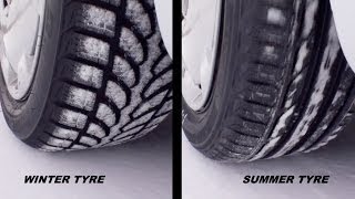 WINTER Tire VS SUMMER Tire [upl. by Namrej]